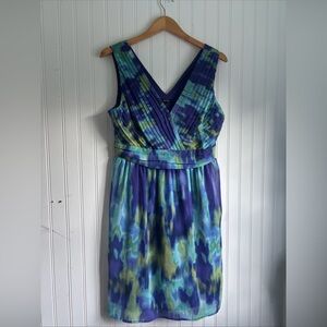 Apt. 9 Vibrant Blue and Green Midi Dress